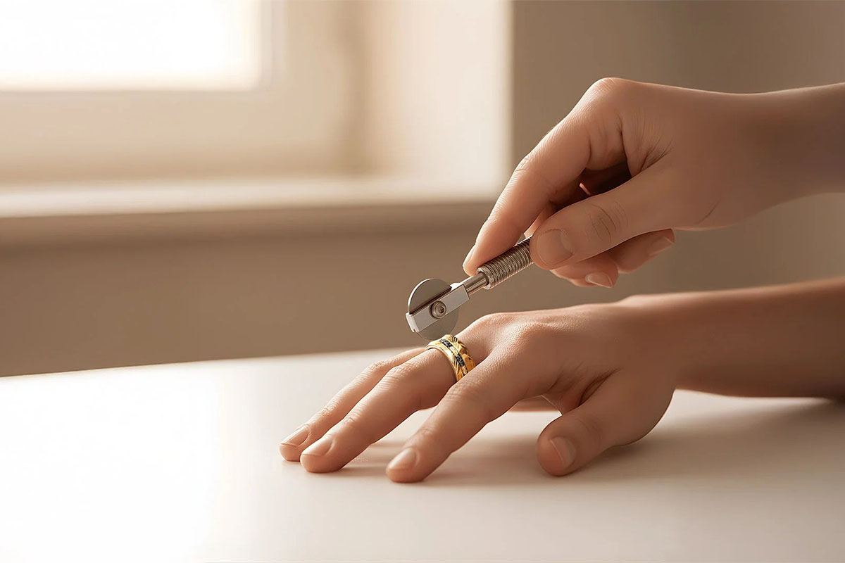 درآوردن انگشتر تنگ